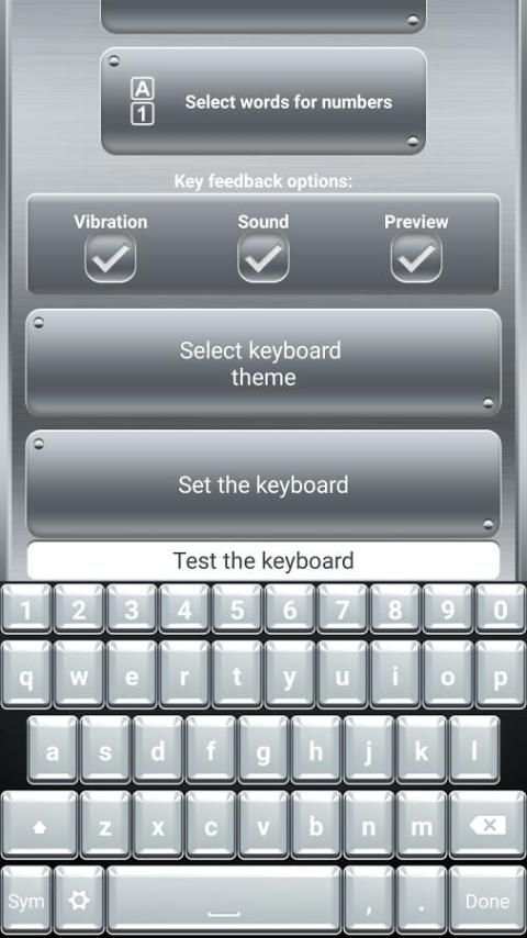 Silver Keyboard with Emojis screenshot 6