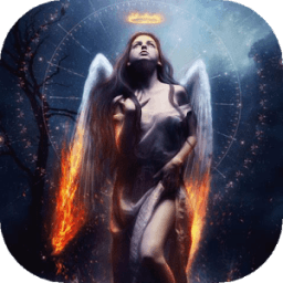 Girl angel live wallpaper icon