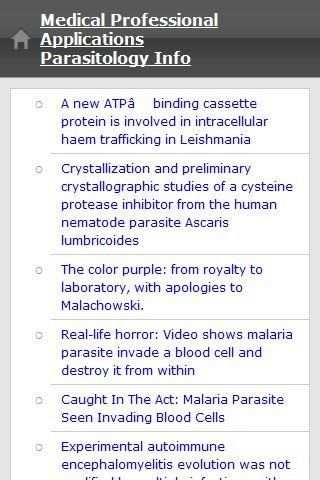 Parasitology Info screenshot 2
