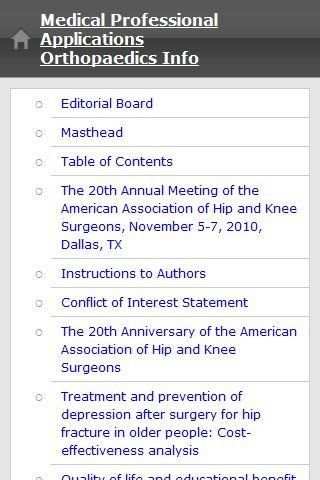 Orthopaedics Info screenshot 2