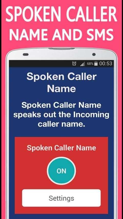 Spoken Caller Name and SMS screenshot 3