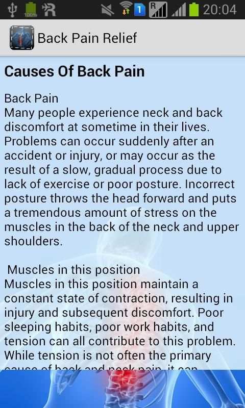 Back Pain Relief 2 تصوير الشاشة