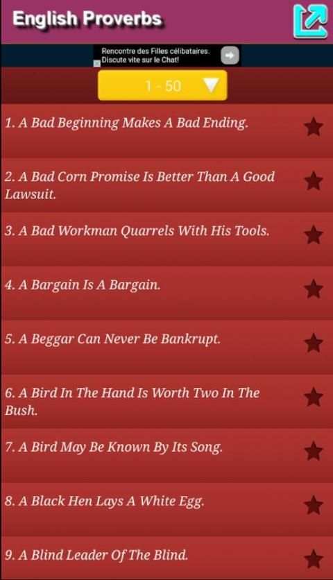 1000 idioms and proverbs screenshot 3