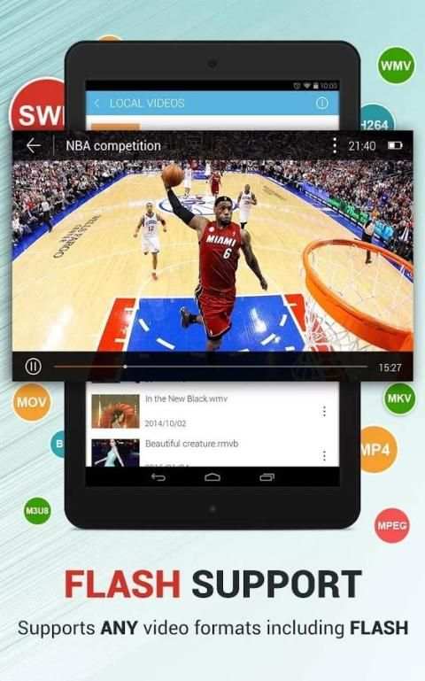 Dolphin Video - Flash Player 3 تصوير الشاشة