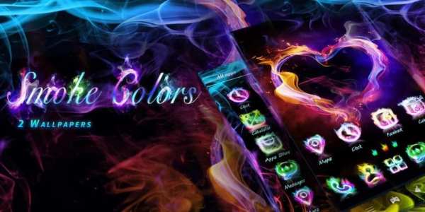 Smoke Colors GO Launcher Theme screenshot 1