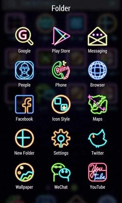 Neon ZERO Launcher screenshot 1