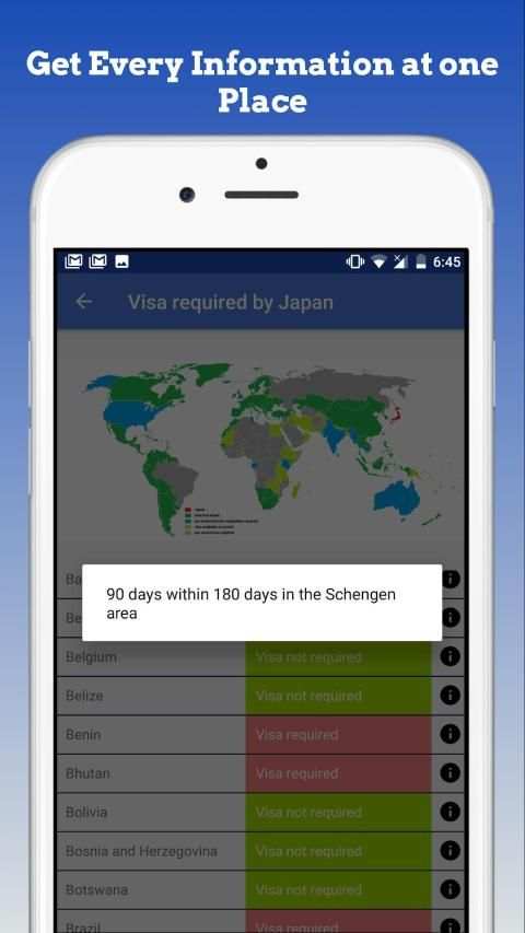 World Travel without Visa स्क्रीनशॉट 1