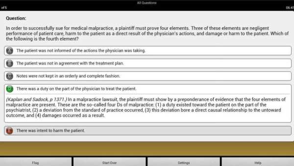 PreTest Psychiatry скриншот 6