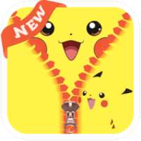 Pika Zipper Lock Screen