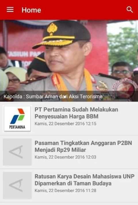 ANTARA News Sumbar 5 تصوير الشاشة