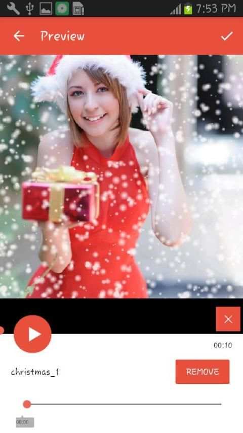 Christmas Video Maker स्क्रीनशॉट 3