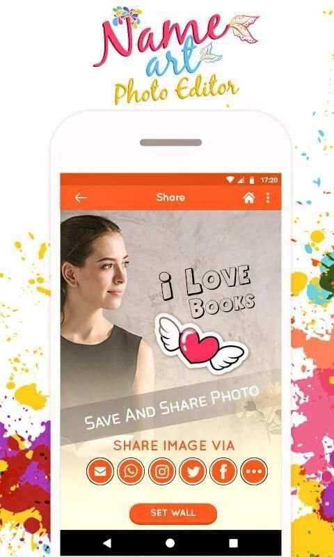 Name Art Photo Editor - Focus & Filters screenshot 1