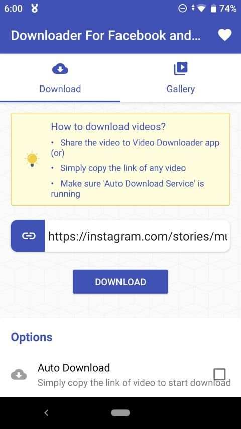 Video Downloader for Facebook and Instagram screenshot 4