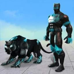 Panther Robot Hero Fighting Game