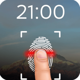 fingerprint lock screen prank icon