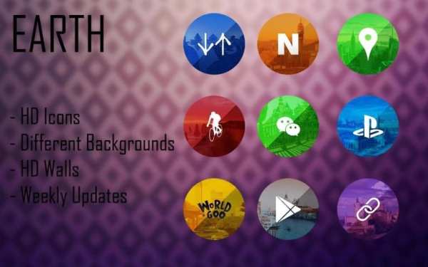 Earth - Icon Pack स्क्रीनशॉट 3