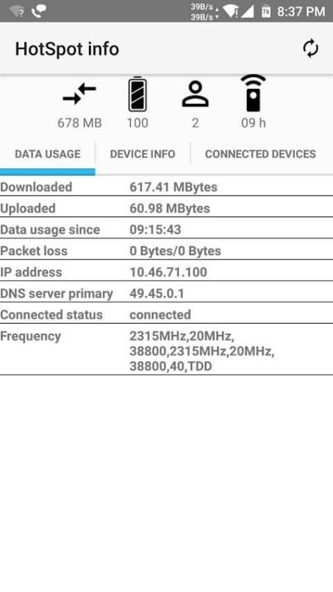 HotSpot info for Jio screenshot 6