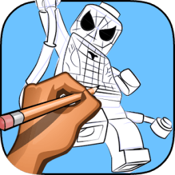 how to draw Lego иконка