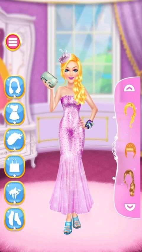 Prom salon makeup dressup screenshot 5