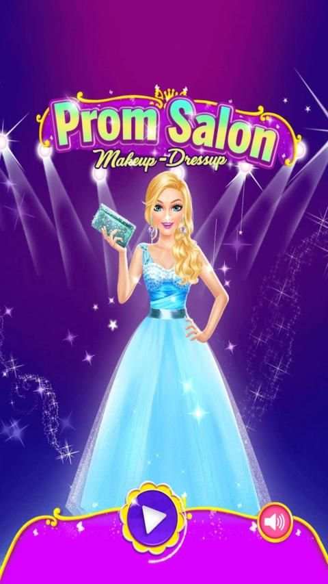 Prom salon makeup dressup screenshot 2