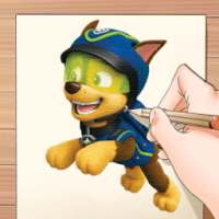 How to Draw Paww Pups Patrol on 9Apps