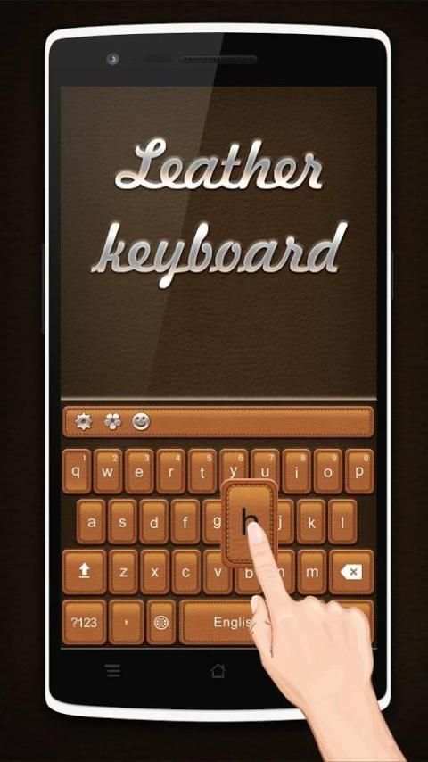 Luxury Simple Leather Keyboard screenshot 3
