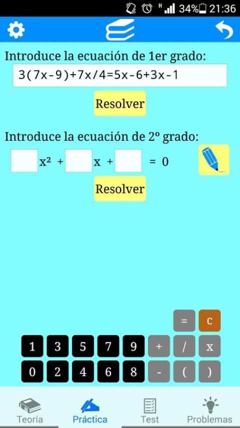 Ecuaciones 1º y 2º grado 6 تصوير الشاشة