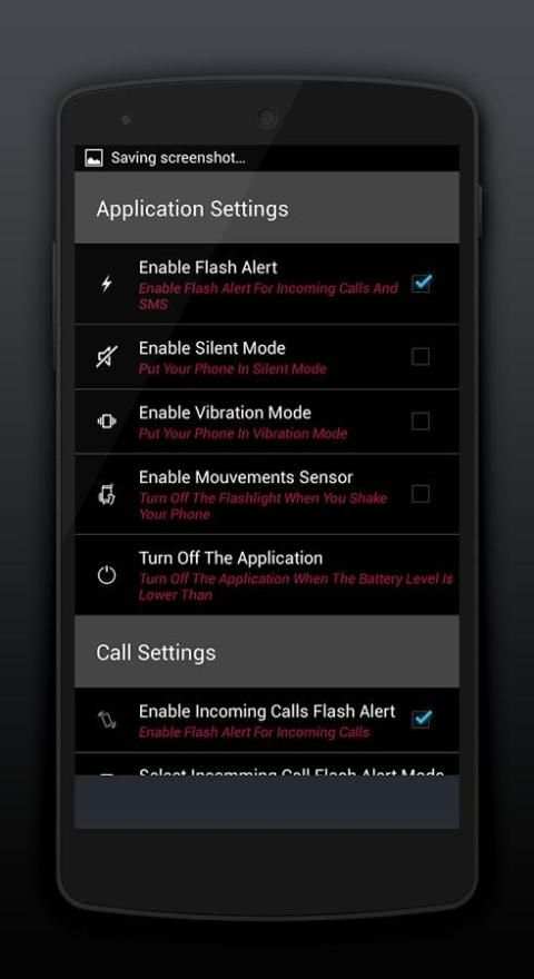 Flash Alert on SMS n Call скриншот 3