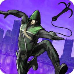 ikon Green Rope Hero in City