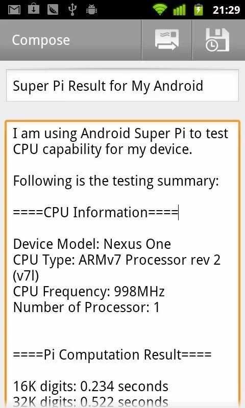 Super PI screenshot 1