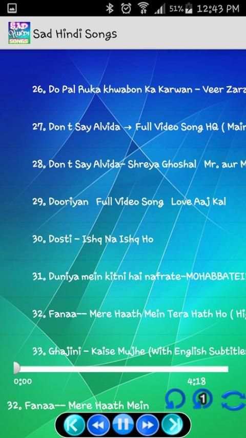 Sad Hindi Songs screenshot 4
