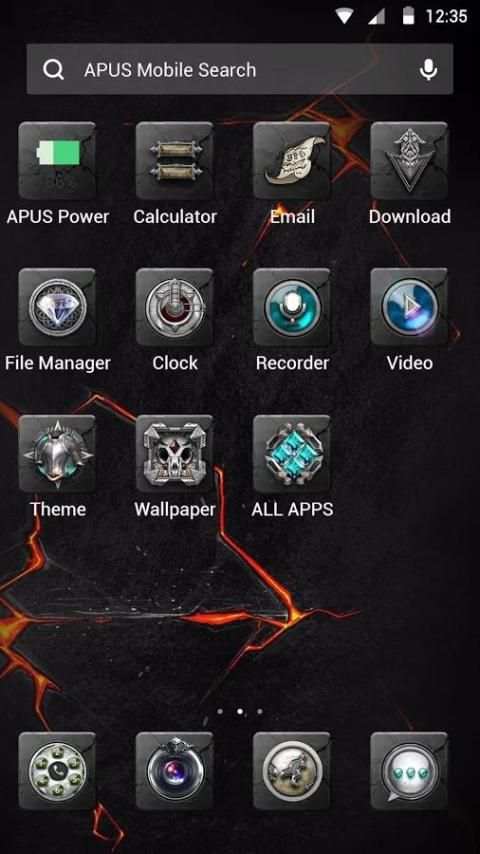 Knight-APUS Launcher theme screenshot 2