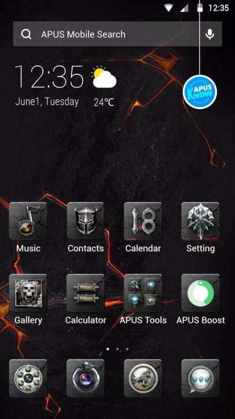 Knight-Tema APUS Launcher screenshot 3