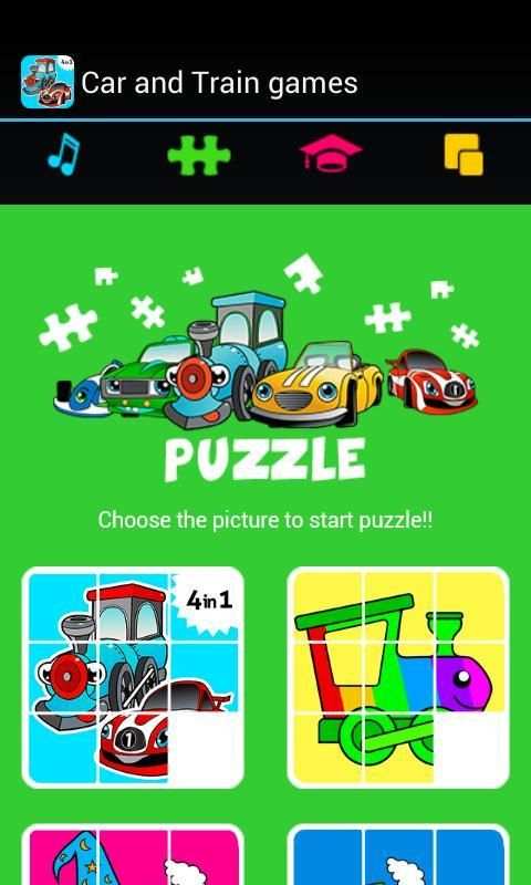 Car & Train games for toddlers 2 تصوير الشاشة