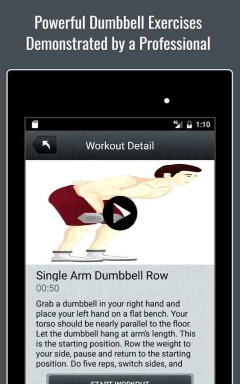 Dumbbell Workout Routine Lite скриншот 4