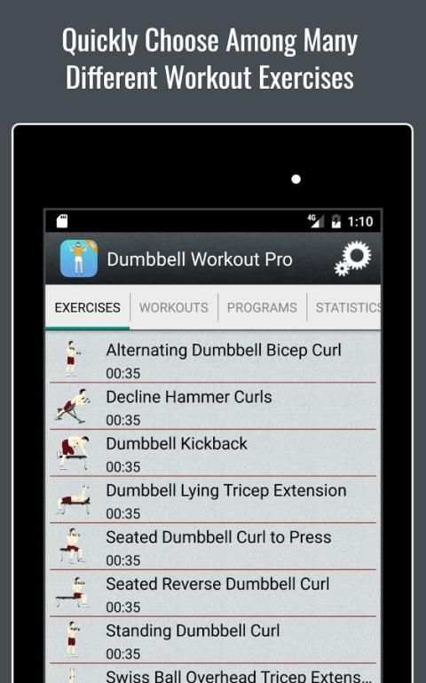 Dumbbell Workout Routine Lite screenshot 3
