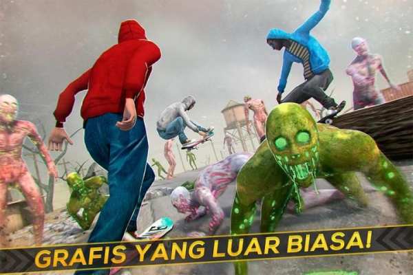 Skateboarding Zombie Lari Game screenshot 8