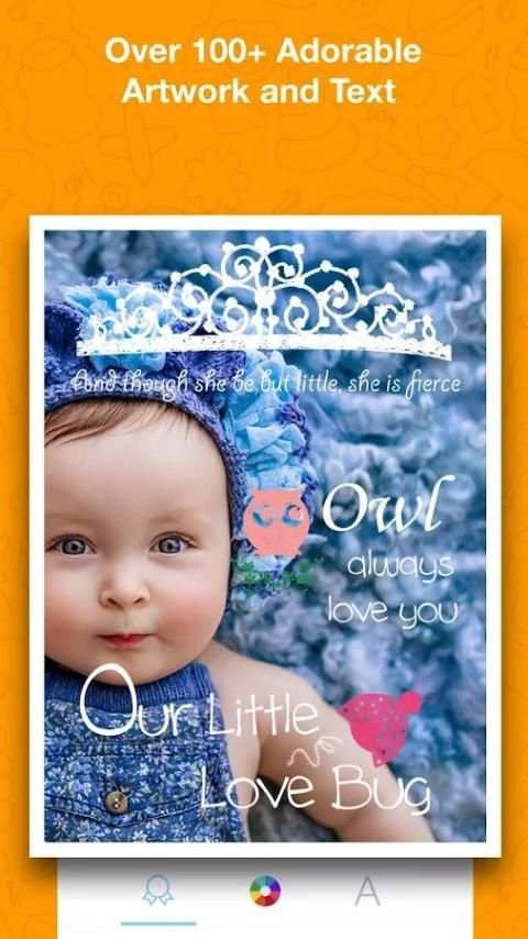 Baby Milestones Photo Editor скриншот 1