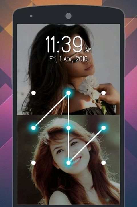 Dual Photo Pattern Lock Screen скриншот 6