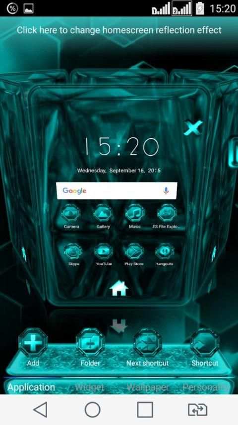 NEXT LAUNCHER THEME OctaXcyaN screenshot 3