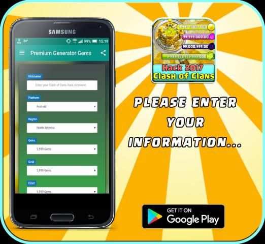 Gems * Of COC Prank screenshot 11