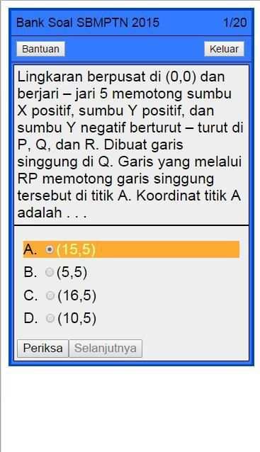 Latihan Soal SBMPTN Lengkap स्क्रीनशॉट 3