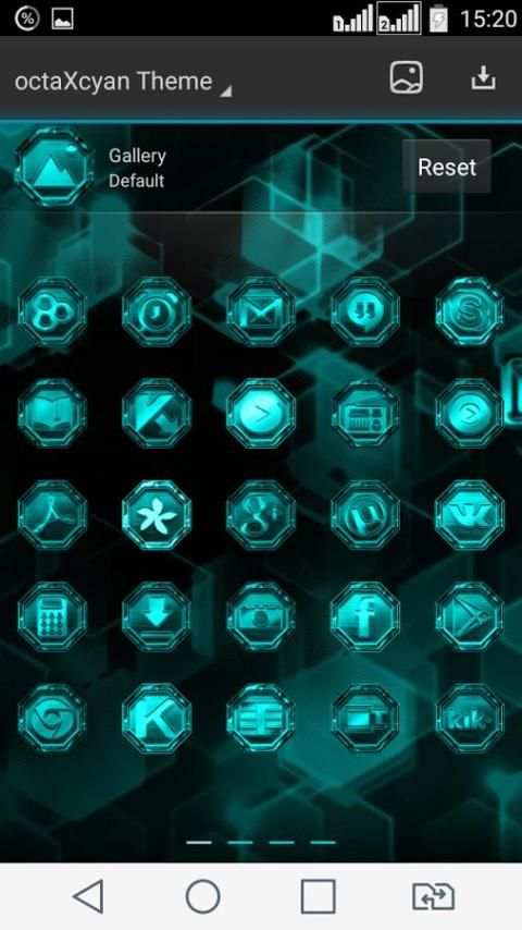 NEXT LAUNCHER THEME OctaXcyaN screenshot 2
