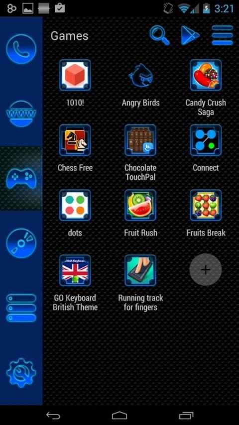Smart Launcher Blue Neon screenshot 4