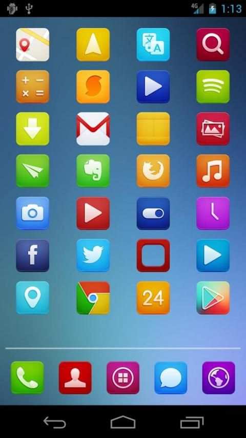 Bright Base Icon Pack स्क्रीनशॉट 4