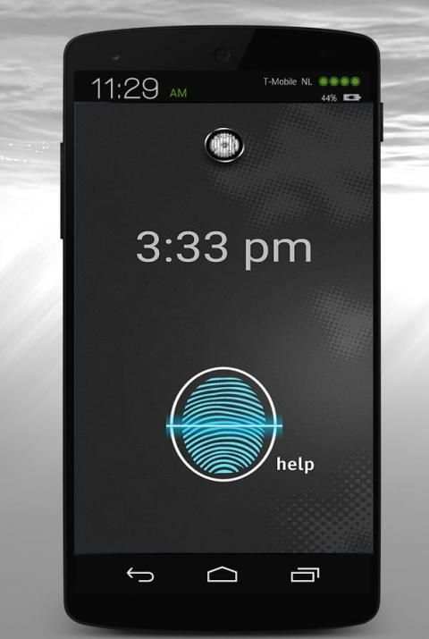 Fingerprint app Lock Simulator screenshot 1