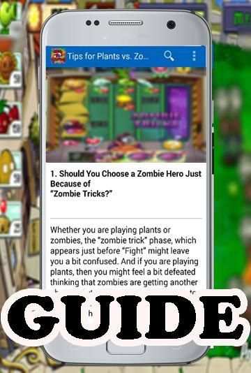 Guide for Plants vs Zombie screenshot 1