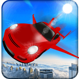 Futuristic Flying Car Simu icon