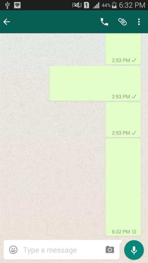 Empty Whatsapp Message screenshot 2