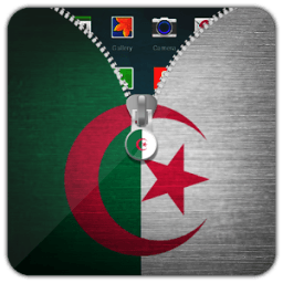 ikon Algérie Drapeau Zipper Lock